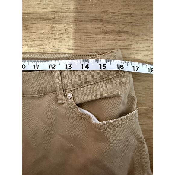 Gloria Vanderbilt Amanda Jeans Womens 14 Long Khaki Beige High Rise Stretch - Picture 5 of 7